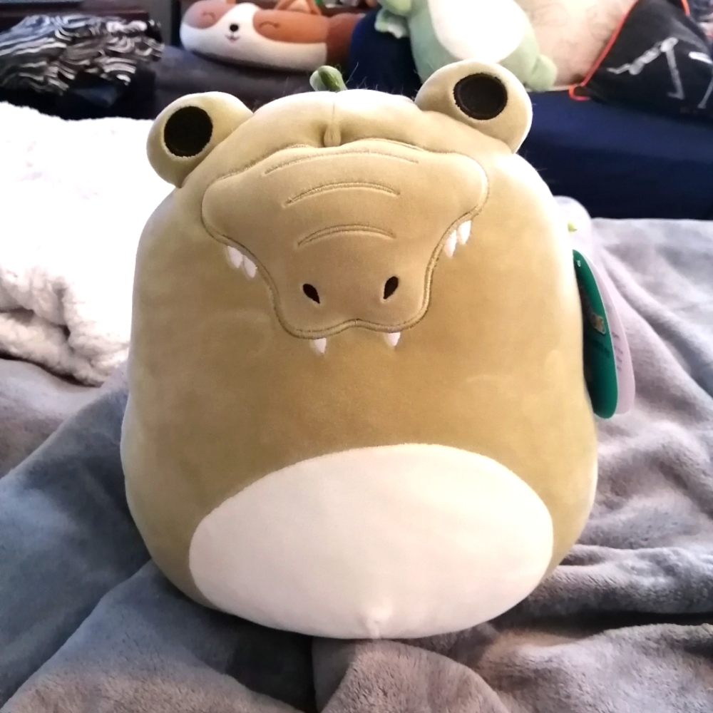 11" Sage green Ham the Gator squishmallow plush - Picture 1 of 5